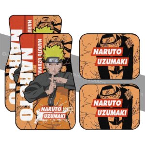 Naruto Uzumaki Anime Car Floor Mats Custom Car Interior Accessories
