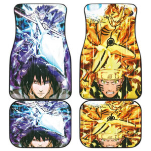 Naruto Vs Sasuke Anime Car Floor Mats 191028