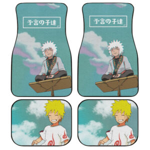 Naruto and Jiraiya Child Car Floor Mats Custom Anime Naruto Accessories