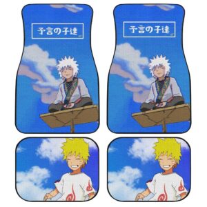 Naruto and Jiraiya Child Car Floor Mats Custom Anime Naruto Custom Accessories