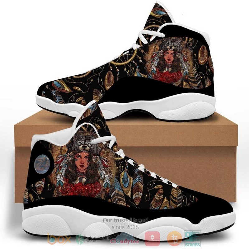 Native American Girl Black Air Jordan 13 Shoes Native American Girl Black Air Jordan 13 Shoes