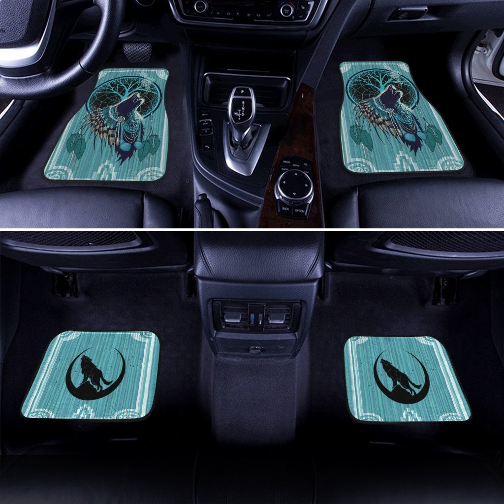 Native-American-Wolf-Dream-Catcher-Car-Floor-Mats-2