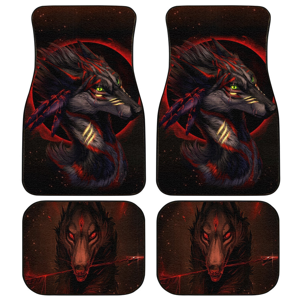 Native American Wolf Dreamcatcher Car Floor Mats Native American Wolf Dreamcatcher Car Floor Mats