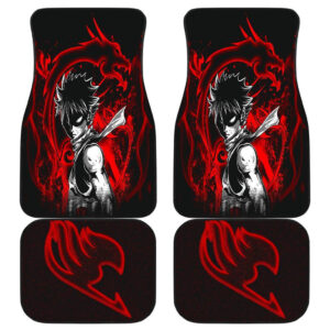 Natsu Dragneel Front And Back Car Mats