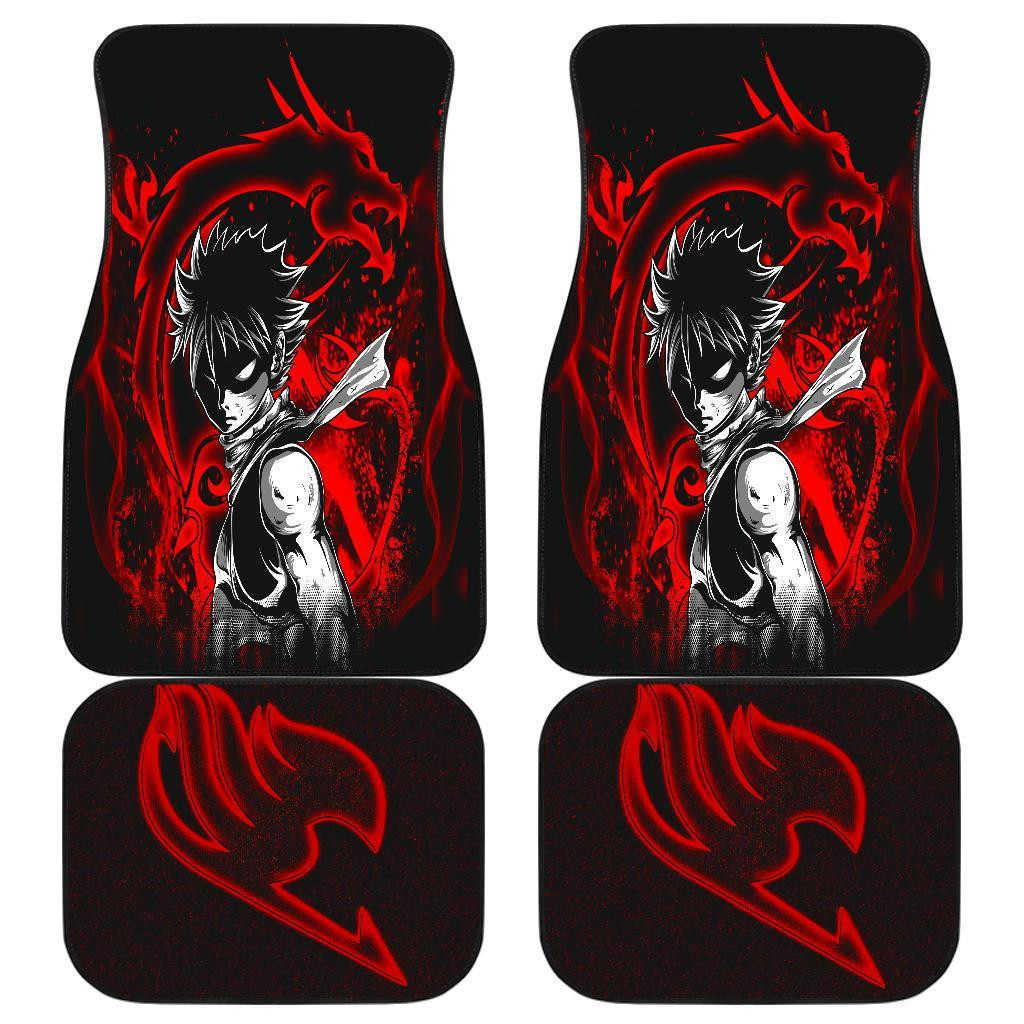 Natsu Dragneel Front And Back Car Mats Natsu Dragneel Front And Back Car Mats