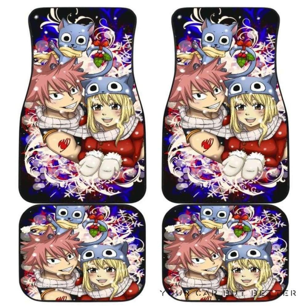 Natsu Lucy Christmas Fairy Tail Car Floor Mats 081812 T1120 Natsu Lucy Christmas Fairy Tail Car Floor Mats 081812 T1120