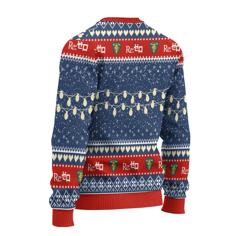 Natsuki-Subaru-x-Emilia-Anime-Ugly-Christmas-Sweater-Custom-Re-Zero-Xmas-Gift-1