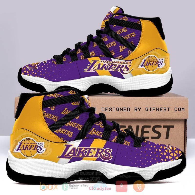 Nba Basketball Team Los Angeles Lakers Purple Yellow Air Jordan 13 Shoes Nba Basketball Team Los Angeles Lakers Purple Yellow Air Jordan 13 Shoes