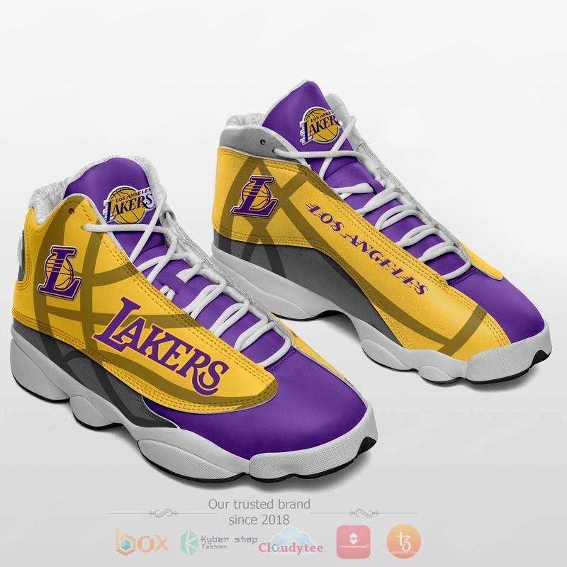 Nba Los Angeles Lakers Air Jordan 13 Shoes Nba Los Angeles Lakers Air Jordan 13 Shoes