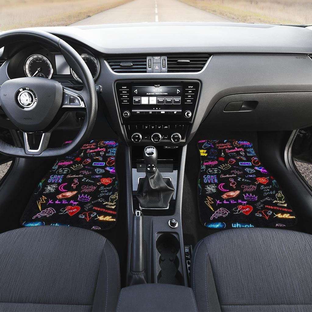 Neon-Symbols-in-Black-theme-Car-Floor-Mats-191028-1