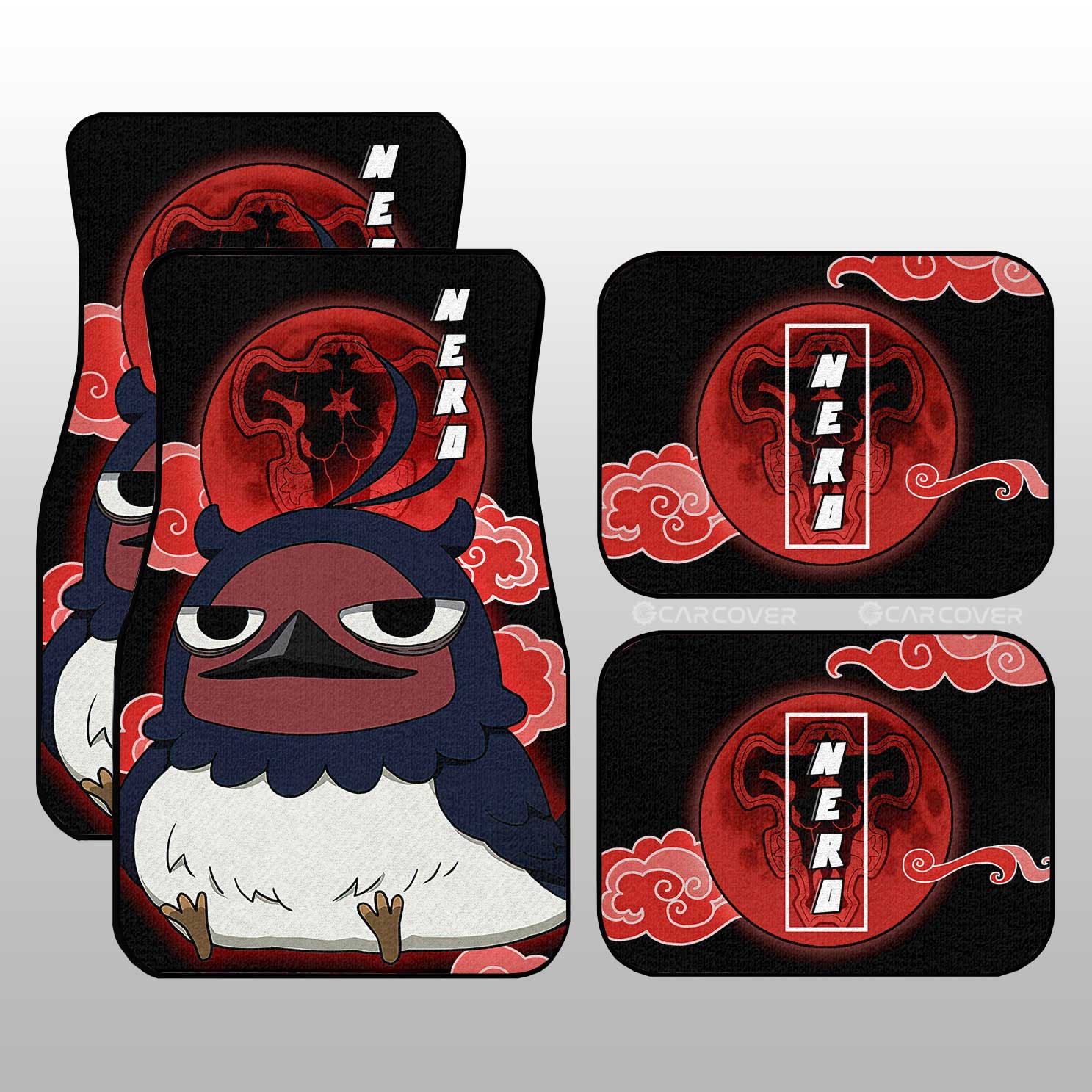 Nero Car Floor Mats Custom Anime Black Clover Car Accessories Nero Car Floor Mats Custom Anime Black Clover Car Accessories