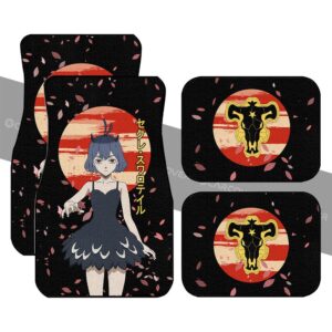 Nero Car Floor Mats Custom Black Clover Anime Car Interior Accessories
