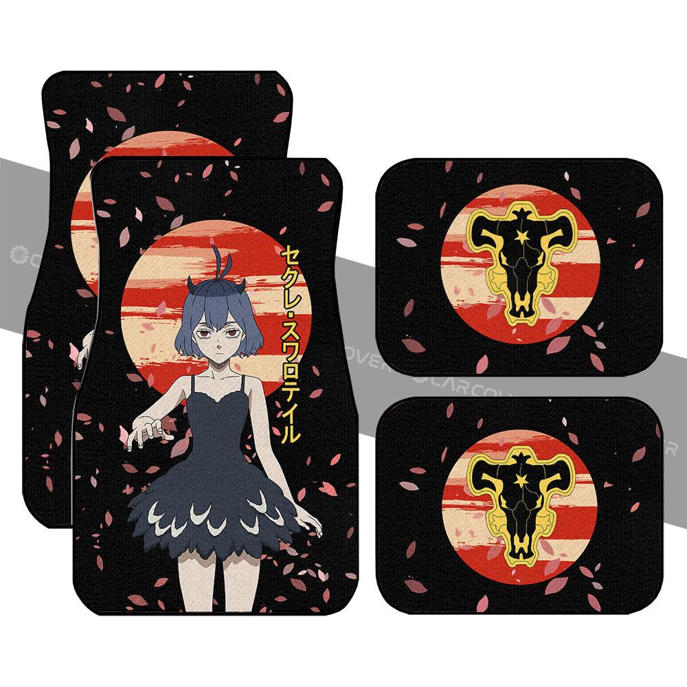 Nero Car Floor Mats Custom Black Clover Anime Car Interior Accessories Nero Car Floor Mats Custom Black Clover Anime Car Interior Accessories