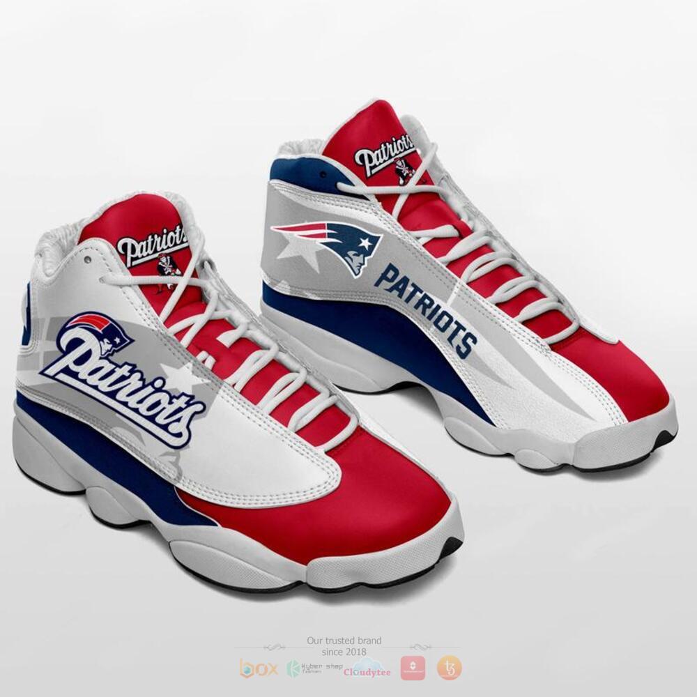 New England Patriots Nfl Red White Air Jordan 13 Shoes New England Patriots Nfl Red White Air Jordan 13 Shoes