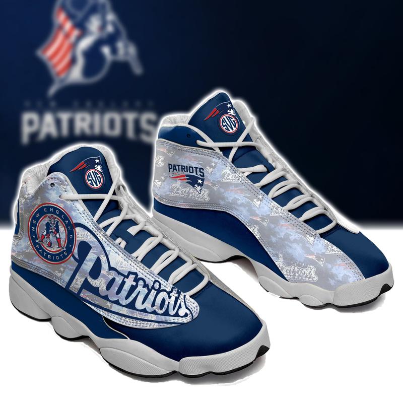 New England Patriots Nfl Ver 2 Air Jordan 13 Sneaker New England Patriots Nfl Ver 2 Air Jordan 13 Sneaker
