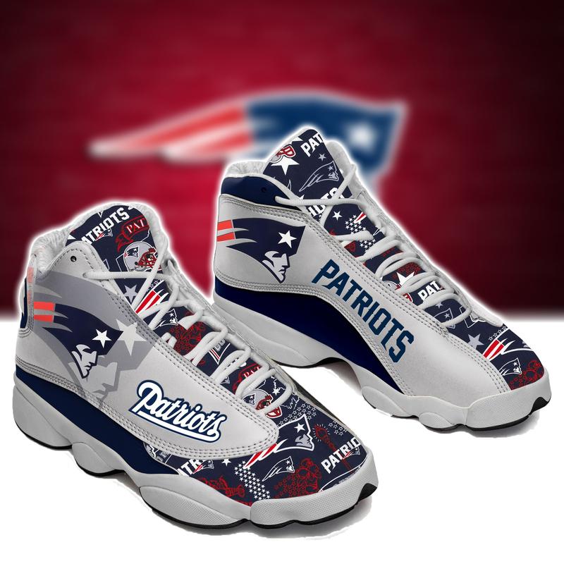 New England Patriots Nfl Ver 9 Air Jordan 13 Sneaker New England Patriots Nfl Ver 9 Air Jordan 13 Sneaker