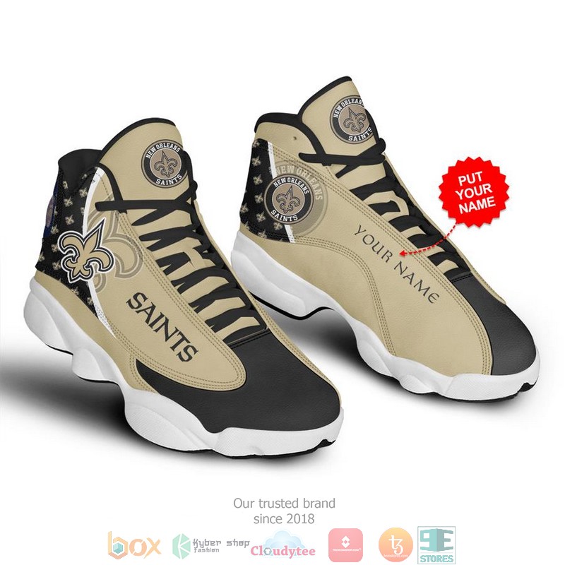 New Orleans Saints Nfl 5 Football Air Jordan 13 Sneaker Shoes New Orleans Saints Nfl 5 Football Air Jordan 13 Sneaker Shoes