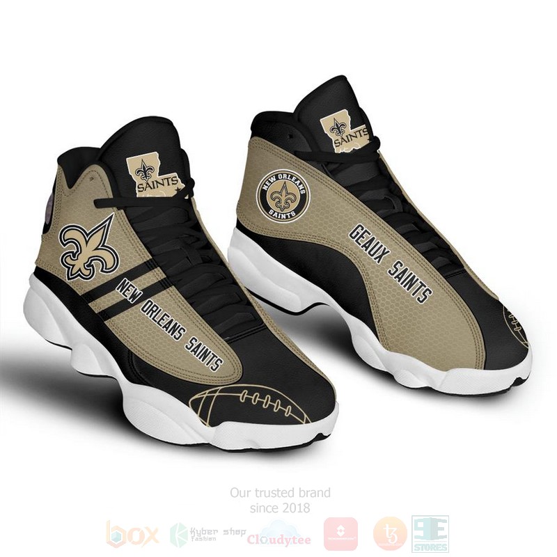 New Orleans Saints Nfl Air Jordan 13 Shoes 2 New Orleans Saints Nfl Air Jordan 13 Shoes 2