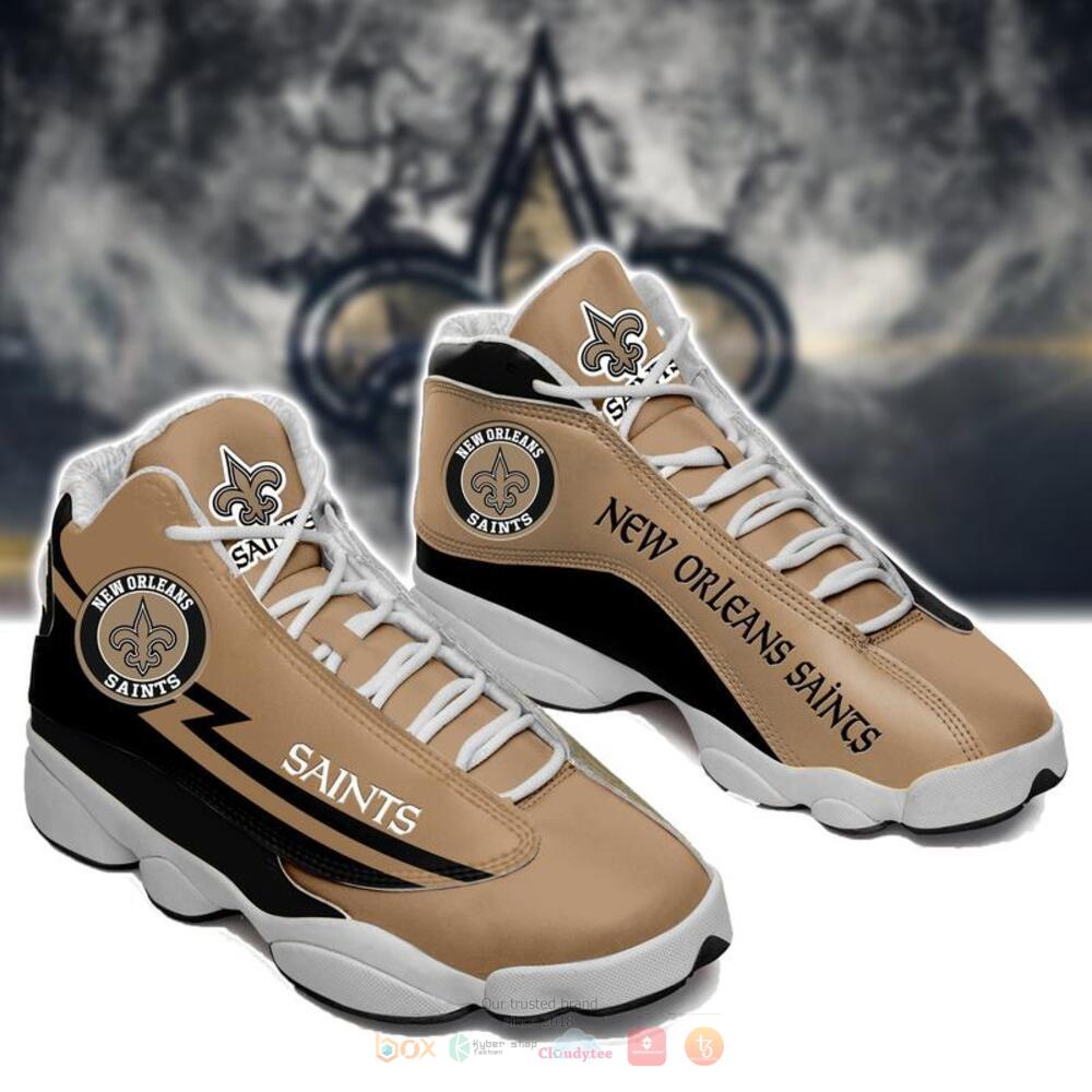 New Orleans Saints Nfl Brown Air Jordan 13 Shoes New Orleans Saints Nfl Brown Air Jordan 13 Shoes