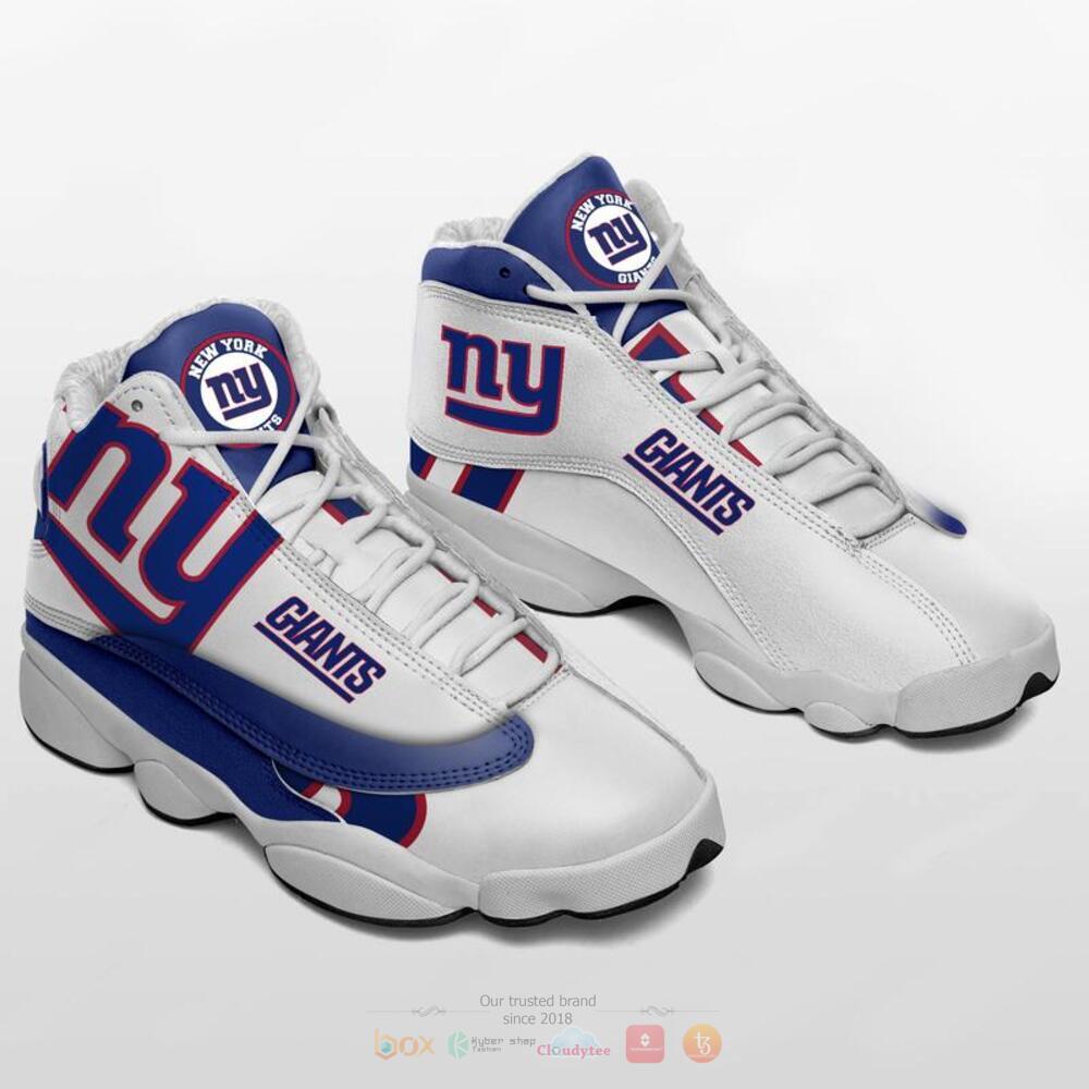 New York Giants White Air Jordan 13 Shoes New York Giants White Air Jordan 13 Shoes