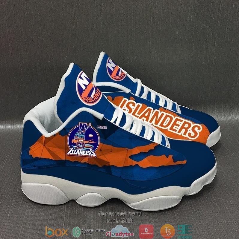 New York Islanders Nhl Football Team Big Logo Air Jordan 13 Sneaker Shoes New York Islanders Nhl Football Team Big Logo Air Jordan 13 Sneaker Shoes