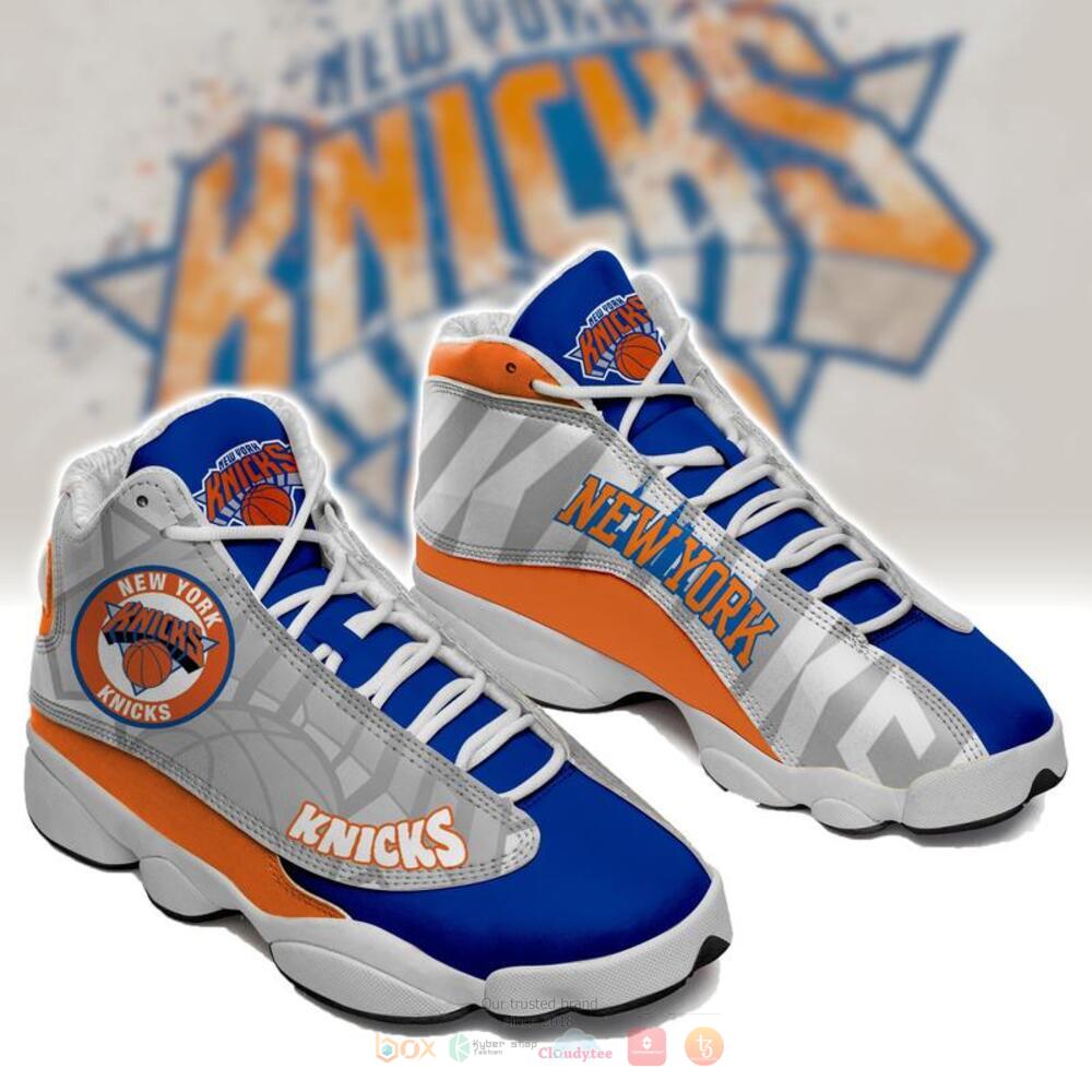 New York Knicks Nba Blue Grey Air Jordan 13 Shoes New York Knicks Nba Blue Grey Air Jordan 13 Shoes