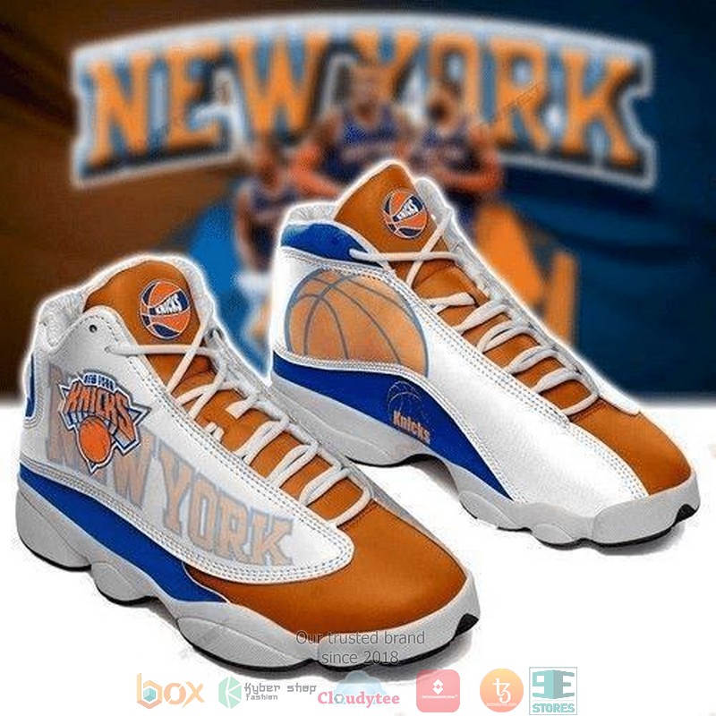 New York Knicks Nba Football Team Big Logo Gift Air Jordan 13 Sneaker Shoes New York Knicks Nba Football Team Big Logo Gift Air Jordan 13 Sneaker Shoes