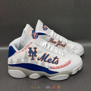 New York Mets Mlb White Air Jordan 13 Shoes