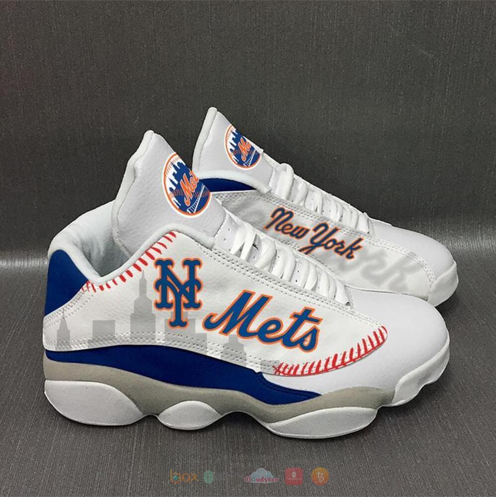 New York Mets Mlb White Air Jordan 13 Shoes New York Mets Mlb White Air Jordan 13 Shoes