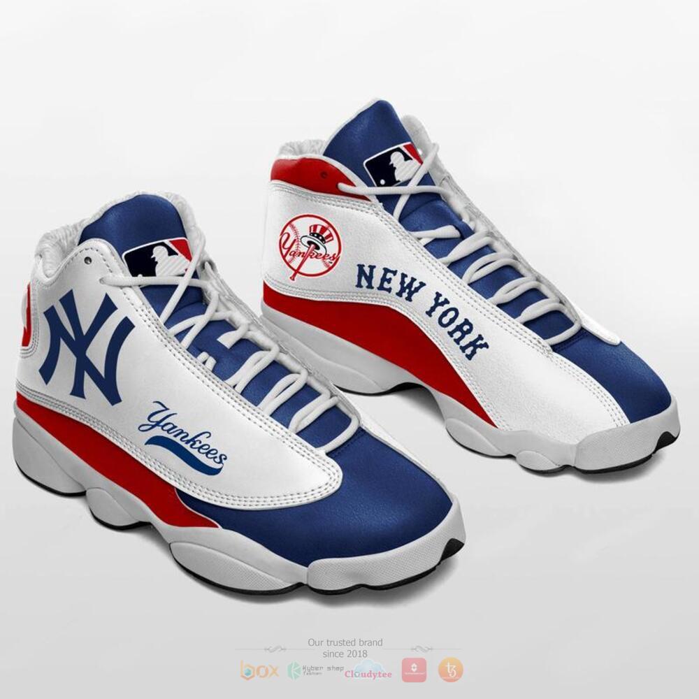 New York Yankees Blue White Air Jordan 13 Shoes New York Yankees Blue White Air Jordan 13 Shoes