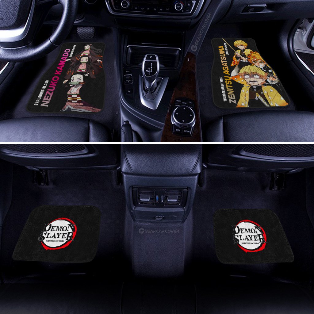 Nezuko-And-Zenitsu-Car-Floor-Mats-Custom-Demon-Slayer-Anime-Gifts-Idea-For-Fans-2