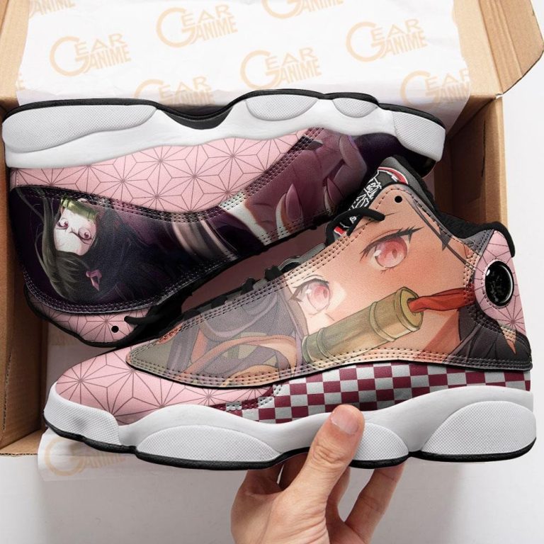 Nezuko-Anime-Demon-Slayer-Air-Jordan-13-Shoes-1