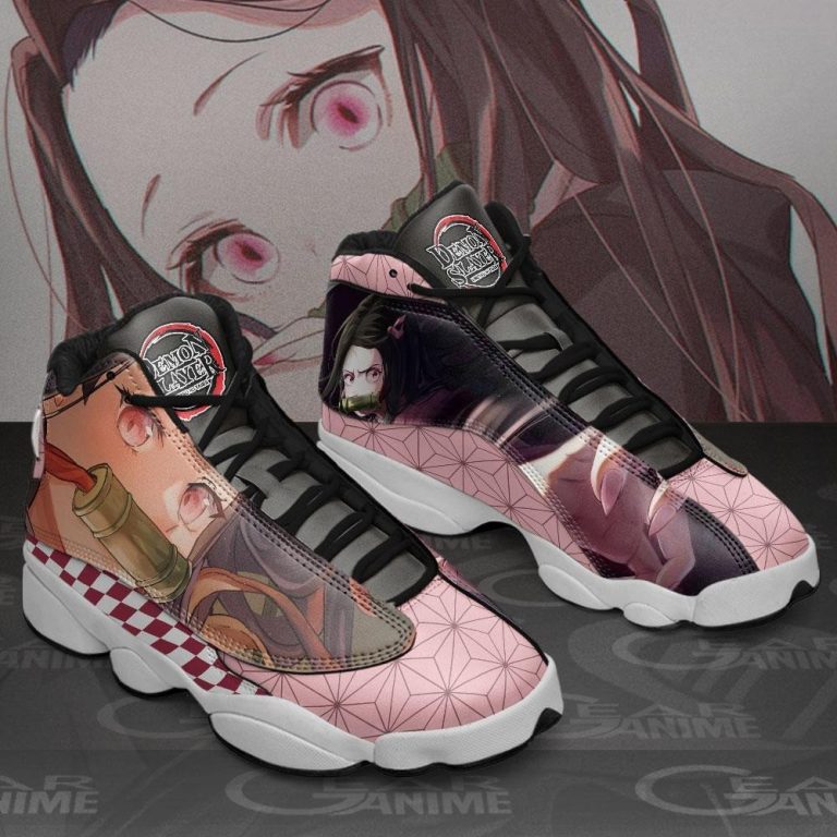 Nezuko-Anime-Demon-Slayer-Air-Jordan-13-Shoes-2