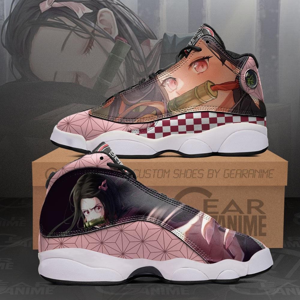 Nezuko Anime Demon Slayer Air Jordan 13 Shoes Nezuko Anime Demon Slayer Air Jordan 13 Shoes