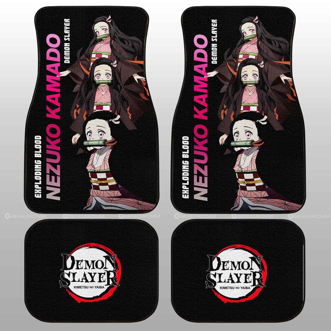 Nezuko-Kamado-Car-Floor-Mats-Custom-Demon-Slayer-Anime-Gifts-Idea-For-Fans-1