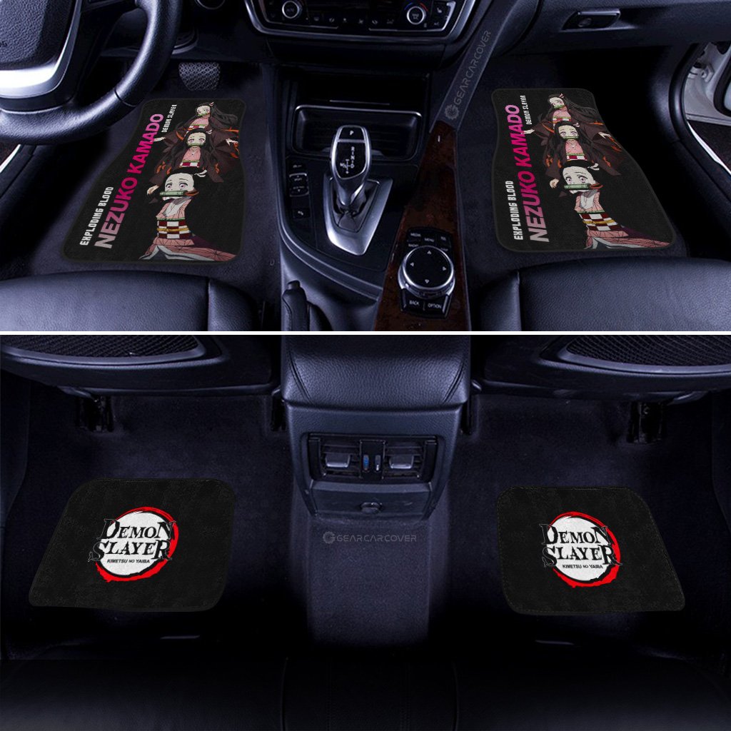 Nezuko-Kamado-Car-Floor-Mats-Custom-Demon-Slayer-Anime-Gifts-Idea-For-Fans-2