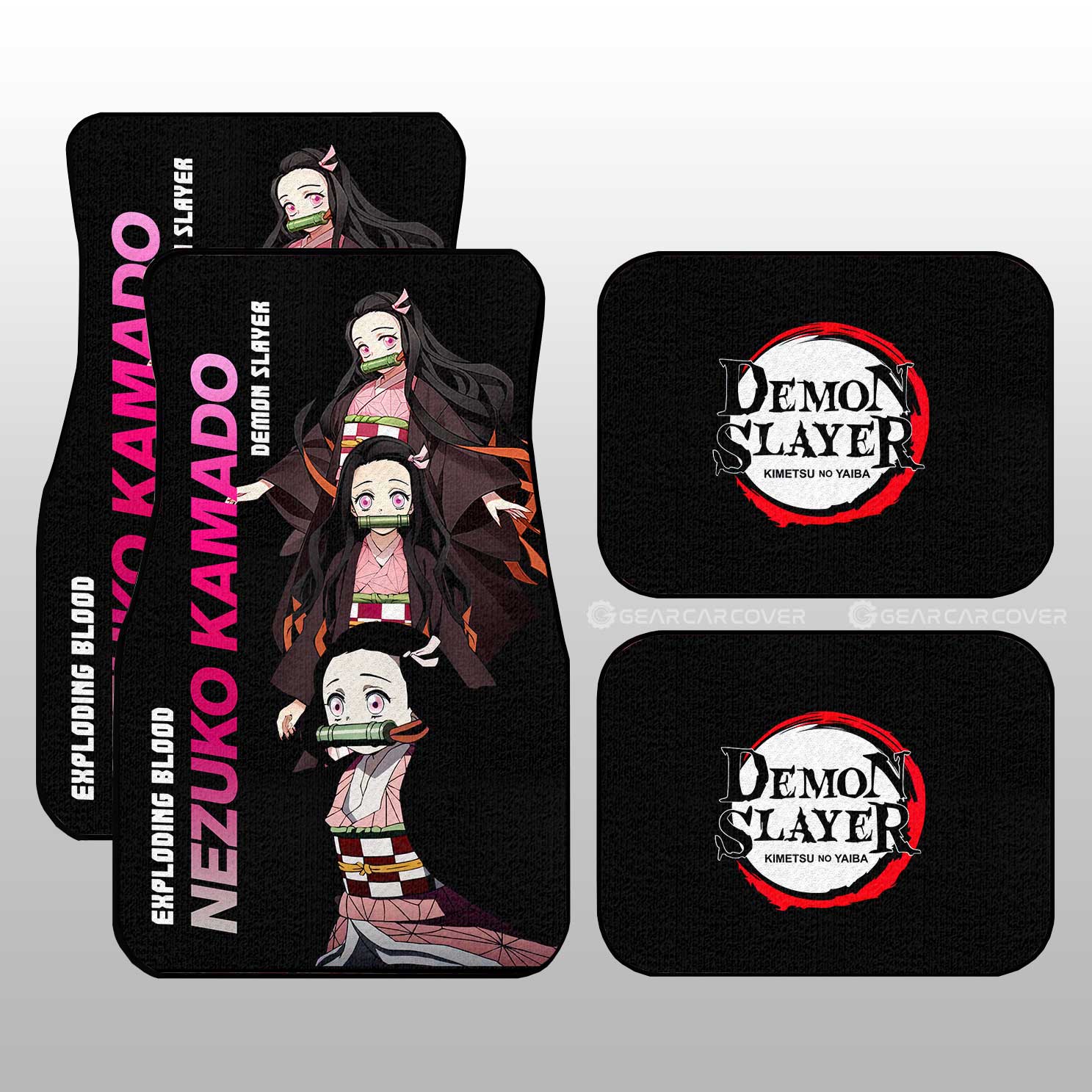 Nezuko Kamado Car Floor Mats Custom Demon Slayer Anime Gifts Idea For Fans Nezuko Kamado Car Floor Mats Custom Demon Slayer Anime Gifts Idea For Fans