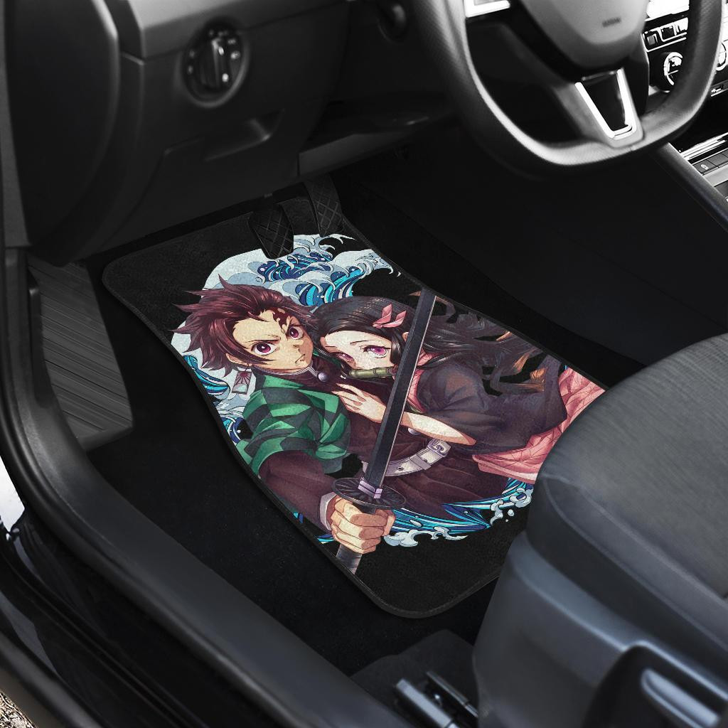 Nezuko-Kamado-Tanjiro-Kamado-Kimetsu-No-Yaiba-Car-Floor-Mats-H1223-2