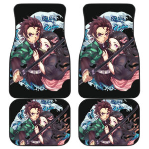 Nezuko Kamado & Tanjiro Kamado Kimetsu No Yaiba Car Floor Mats H1223