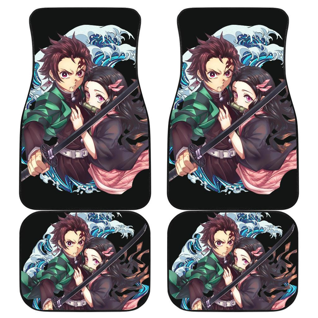 Nezuko Kamado & Tanjiro Kamado Kimetsu No Yaiba Car Floor Mats H1223 Nezuko Kamado & Tanjiro Kamado Kimetsu No Yaiba Car Floor Mats H1223