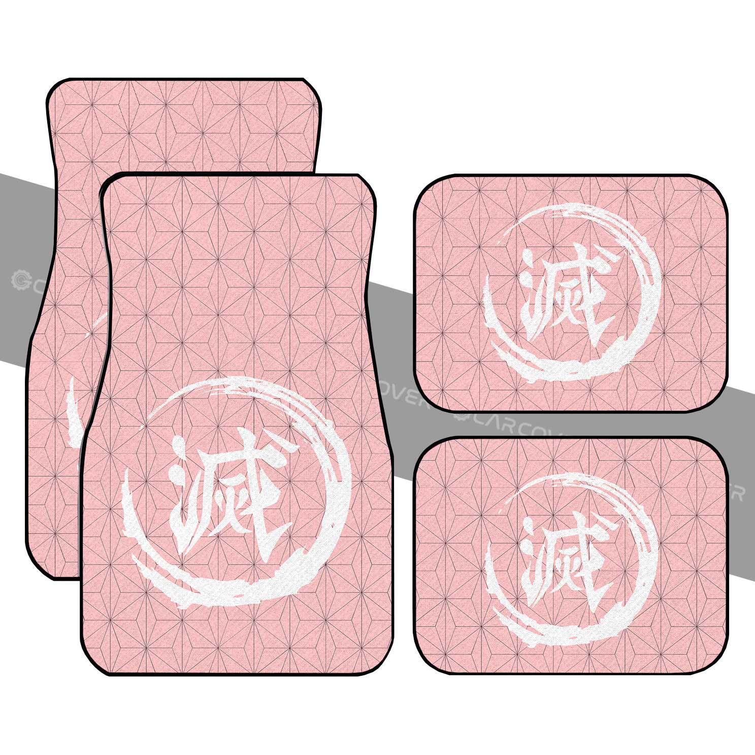 Nezuko Uniform Car Floor Mats Custom Demon Slayer Anime Car Accessories Nezuko Uniform Car Floor Mats Custom Demon Slayer Anime Car Accessories
