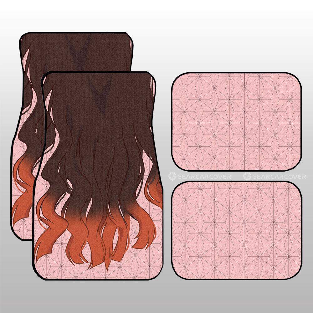 Nezuko Uniform Car Floor Mats Custom Hairstyle Demon Slayer Anime Car Interior Accessories Nezuko Uniform Car Floor Mats Custom Hairstyle Demon Slayer Anime Car Interior Accessories