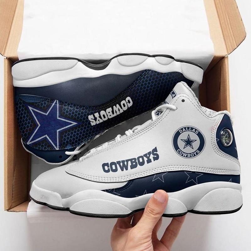 Nfl Dallas Cowboys Blue White Air Jordan 13 Sneaker Shoes Nfl Dallas Cowboys Blue White Air Jordan 13 Sneaker Shoes