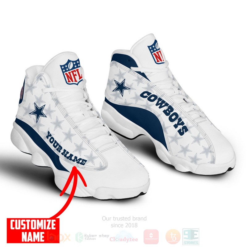 Nfl Dallas Cowboys Custom Name Air Jordan 13 Shoes Nfl Dallas Cowboys Custom Name Air Jordan 13 Shoes