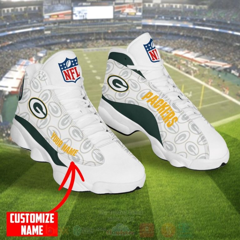 Nfl-Green-Bay-Packers-Custom-Name-Air-Jordan-13-Shoes-1