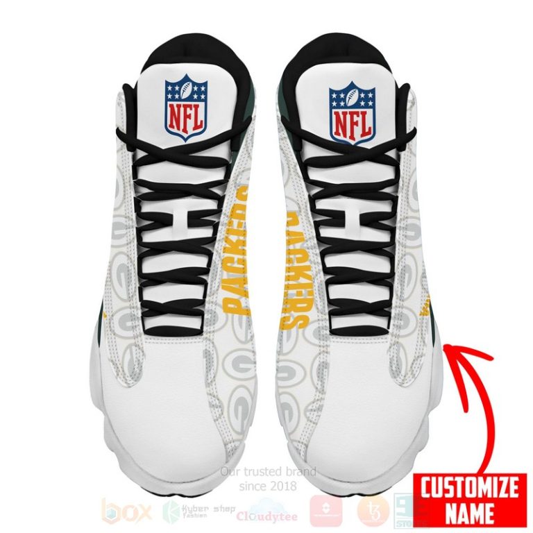 Nfl-Green-Bay-Packers-Custom-Name-Air-Jordan-13-Shoes-2