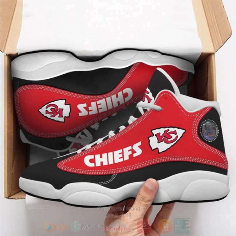 Nfl-Kansas-City-Chiefs-Black-Red-Air-Jordan-13-Shoes-1
