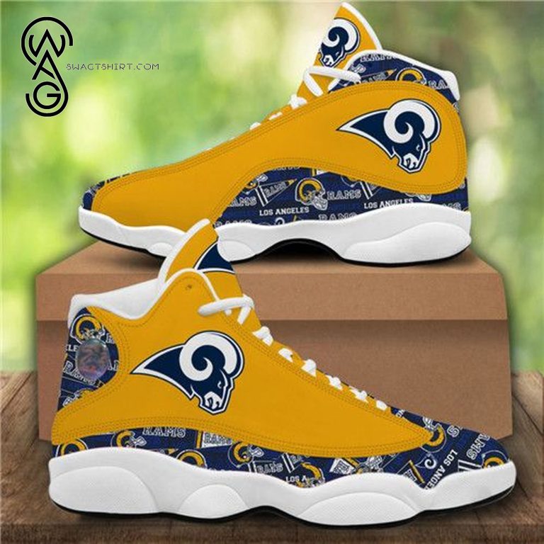 Nfl-Los-Angeles-Rams-Yellow-Version-Air-Jordan-13-Shoes-1