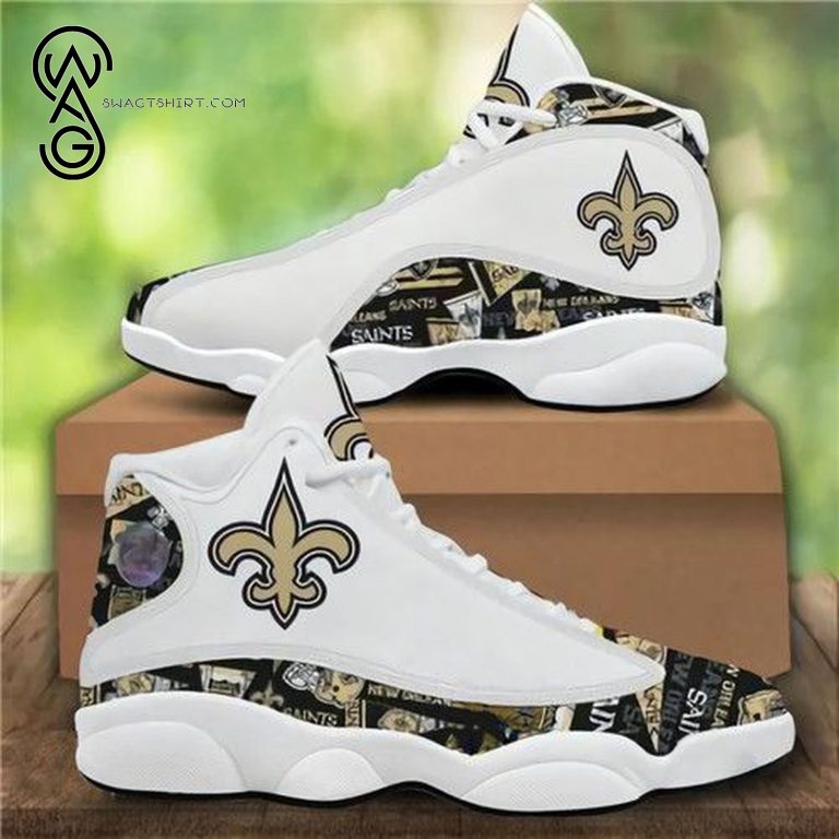 Nfl-New-Orleans-Saints-Sport-Team-Air-Jordan-13-Shoes-1