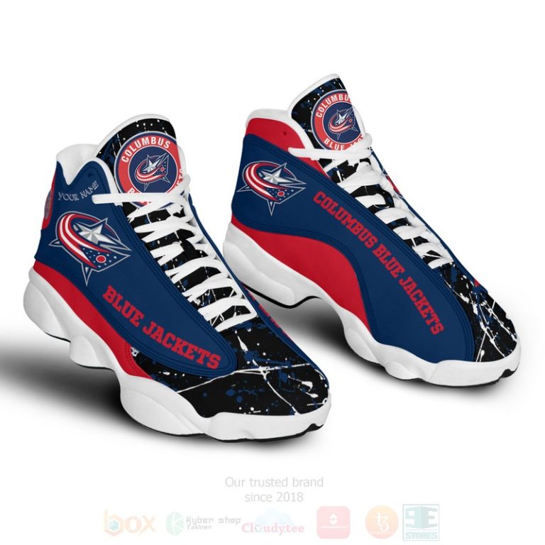Nhl-Columbus-Blue-Jackets-Personalized-Air-Jordan-13-Shoes-2